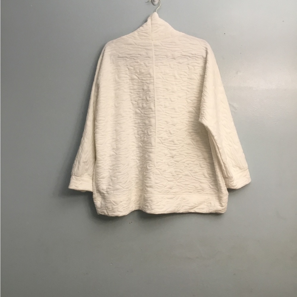 Workshop Republic Clothing White Cowl Turtleneck Sweater - Picture 5 of 12